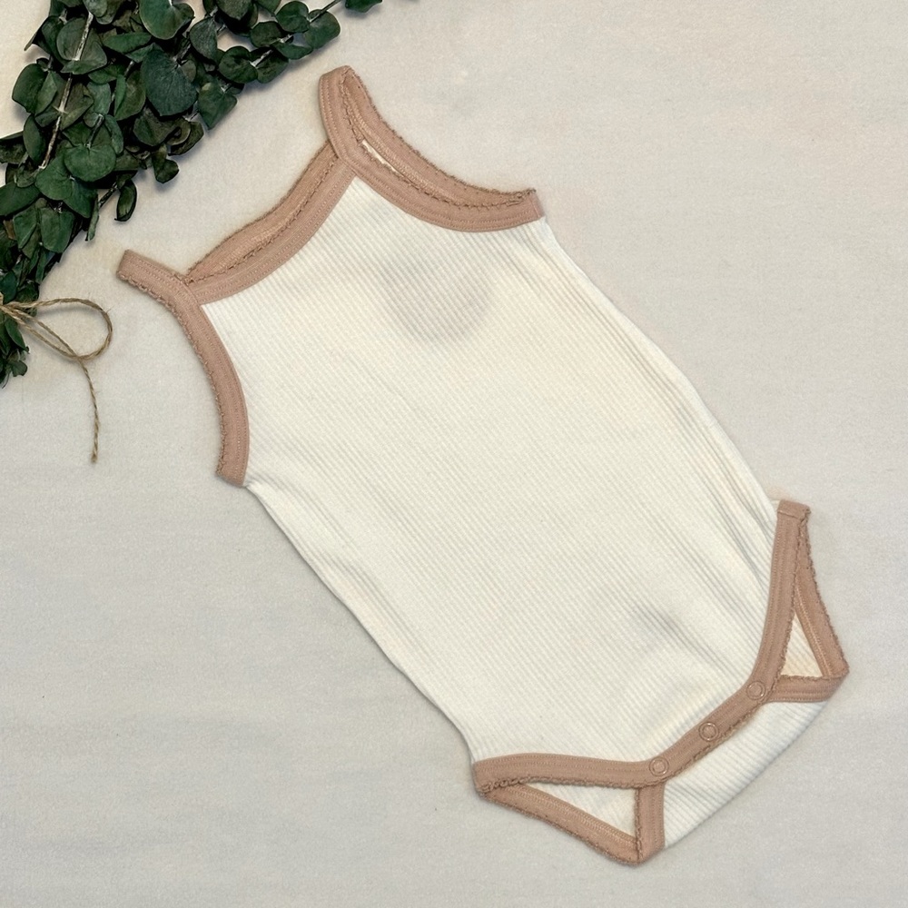 NWT City Mouse Soft Rose Tank Bodysuit size 9-12M